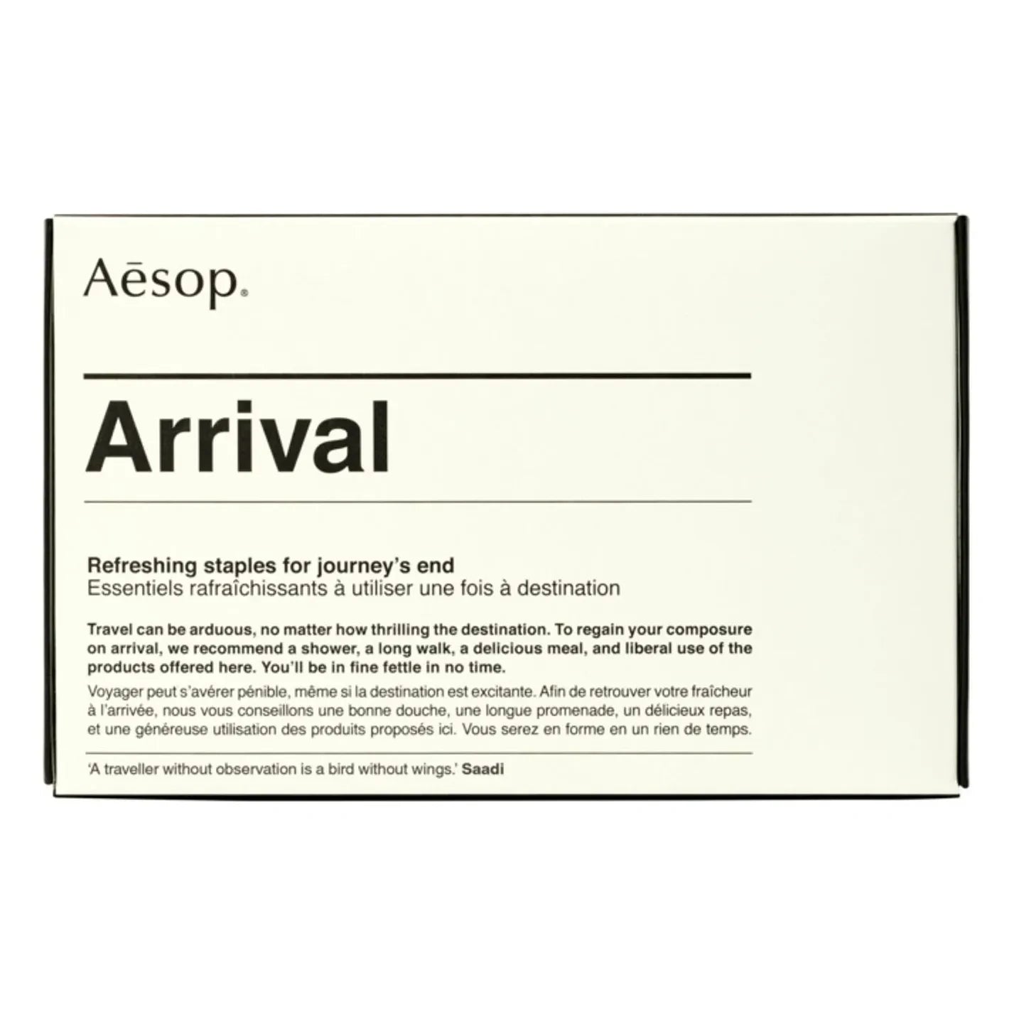 Aesop - Varış seyahat seti