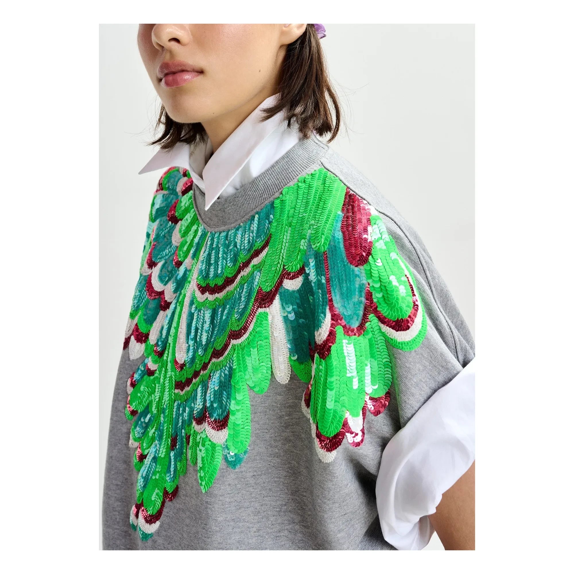 Essentiel Antwerp - Sweat Jolies Embroidery | Green