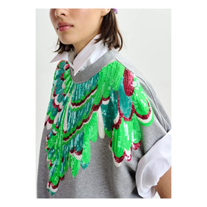Essentiel Antwerp - Sweat Jolies Embroidery | Green