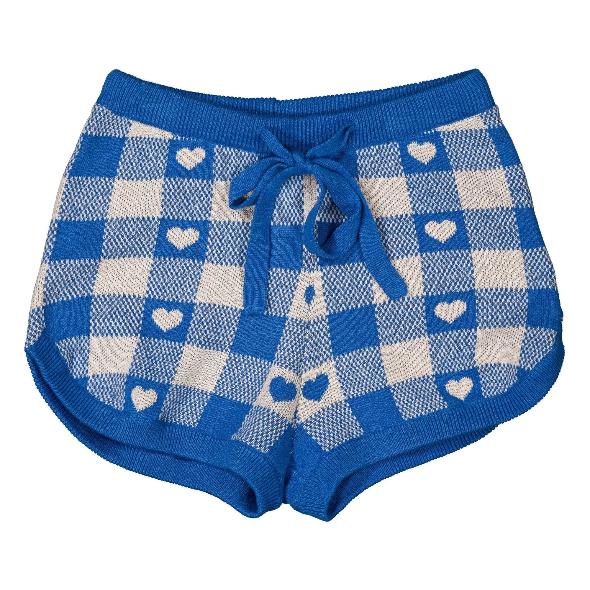 Louis Louise - Iris plaid shorts | Royal blue