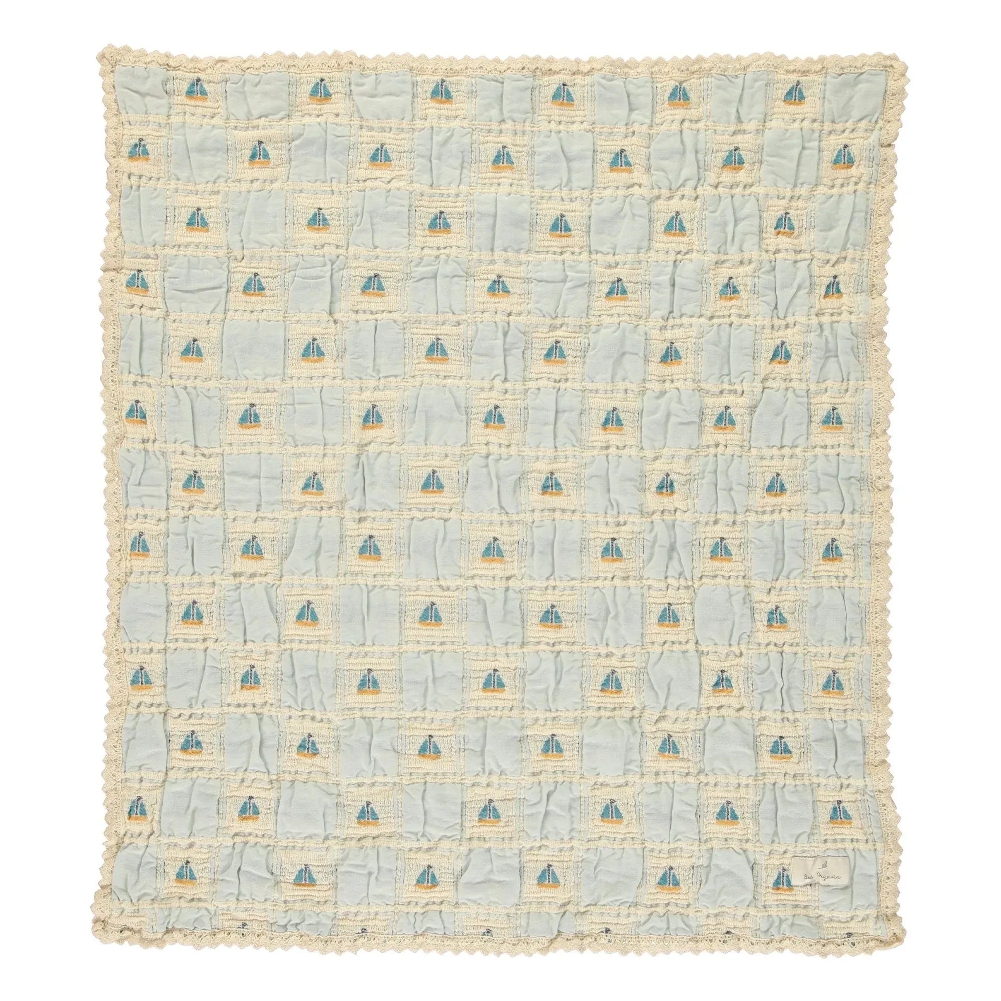 Bebe Organic - Sailor Bateaux Organic Cotton Blanket | Ecru