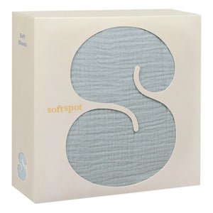 Soft Spot - Organic Cotton Elastic Fitted Sheet | Cloud