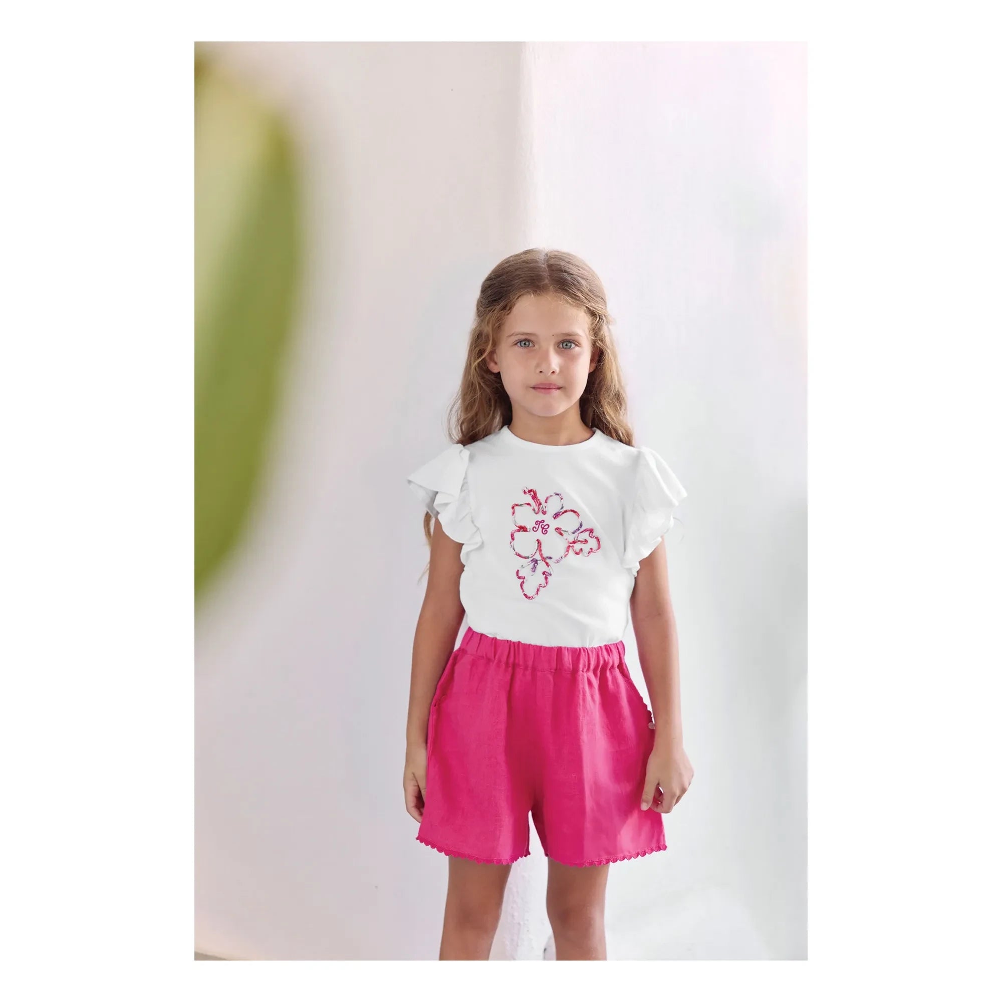 Tartine et Chocolat - Fringed shorts | Pink