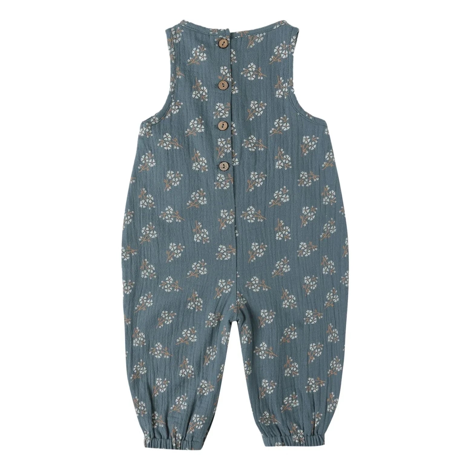 Quincy Mae - Maisie Organic Cotton Gown | Gray Blue