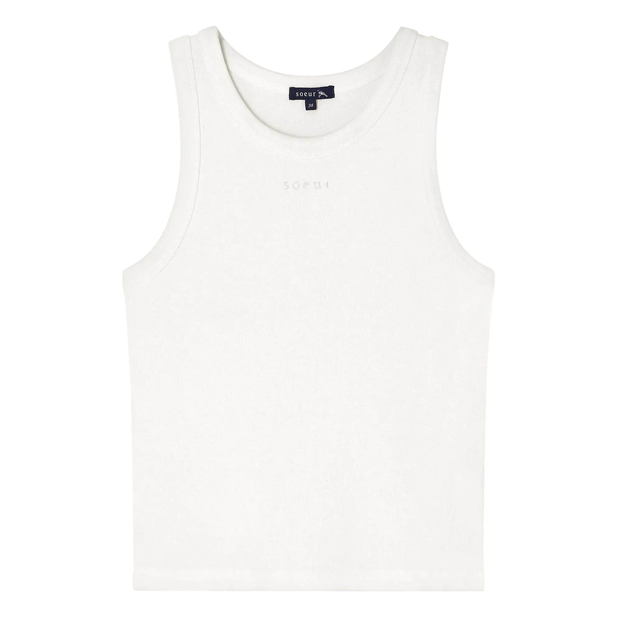 Soeur - Dolly Organic Cotton Tank Top | White