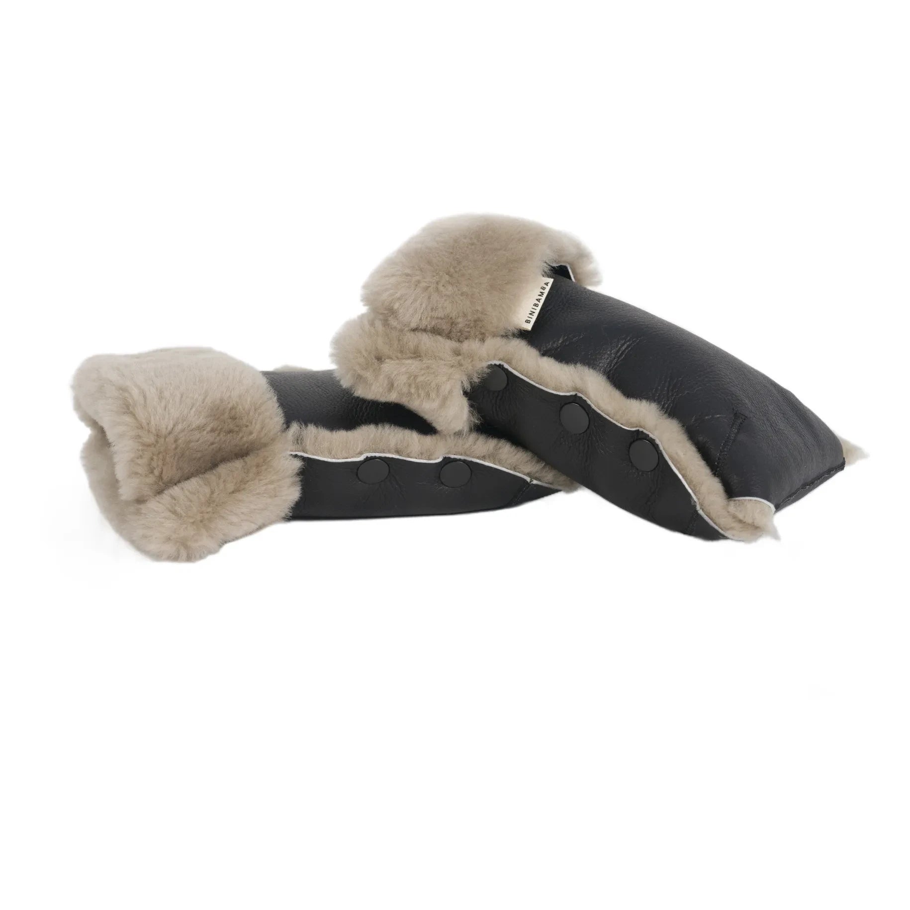 BINIBAMBA - Lambskin Baby Stroller Gloves | Toast