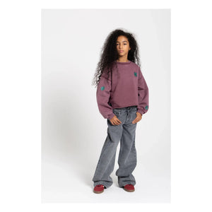 Finger in the nose - Jean Large April | Denim gri