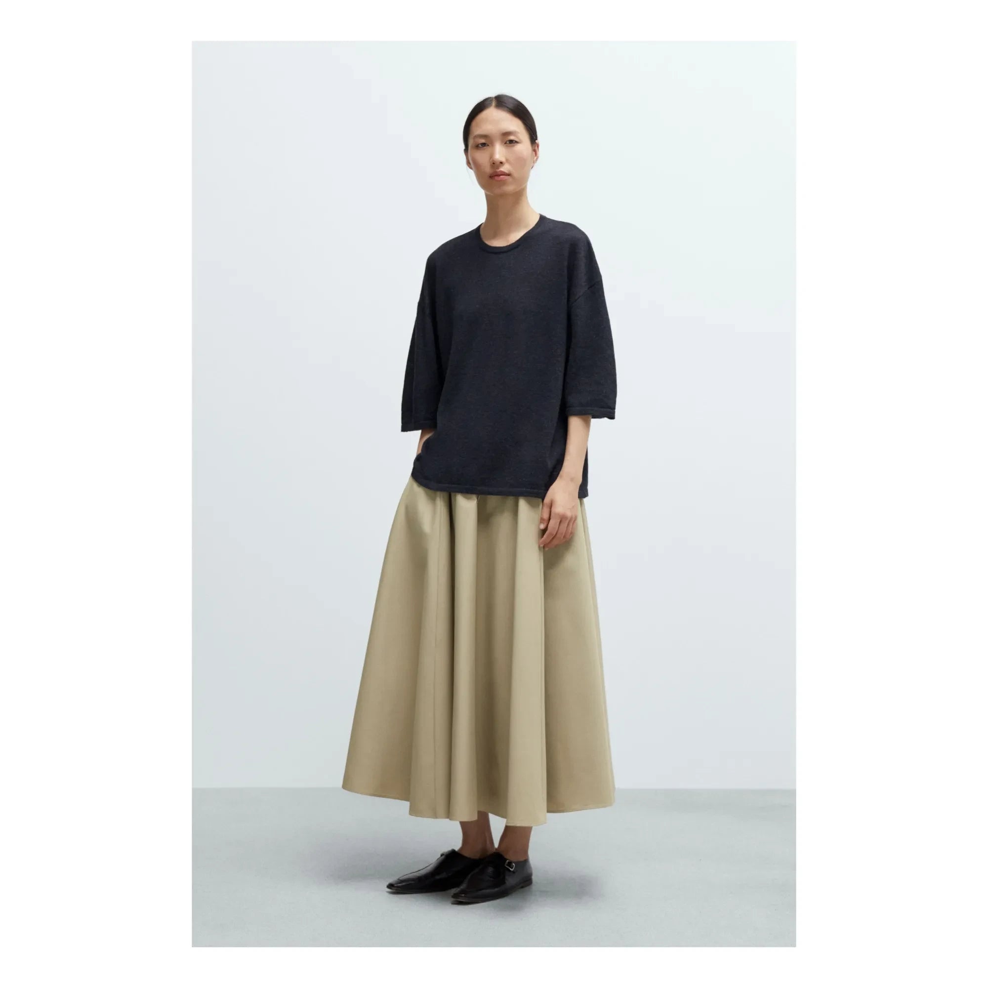 Cordera - Cotton Skirt | Camel