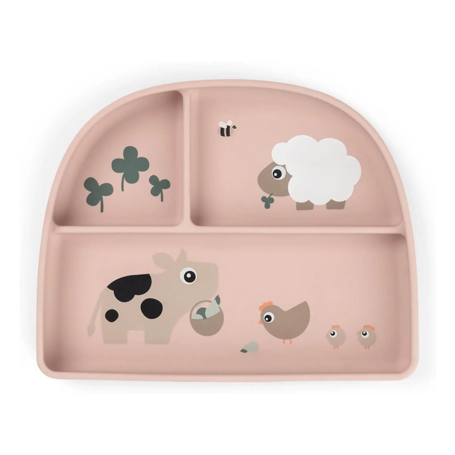 Done by deer - Vacuum-Compartment Mini Farm Plate | Sand