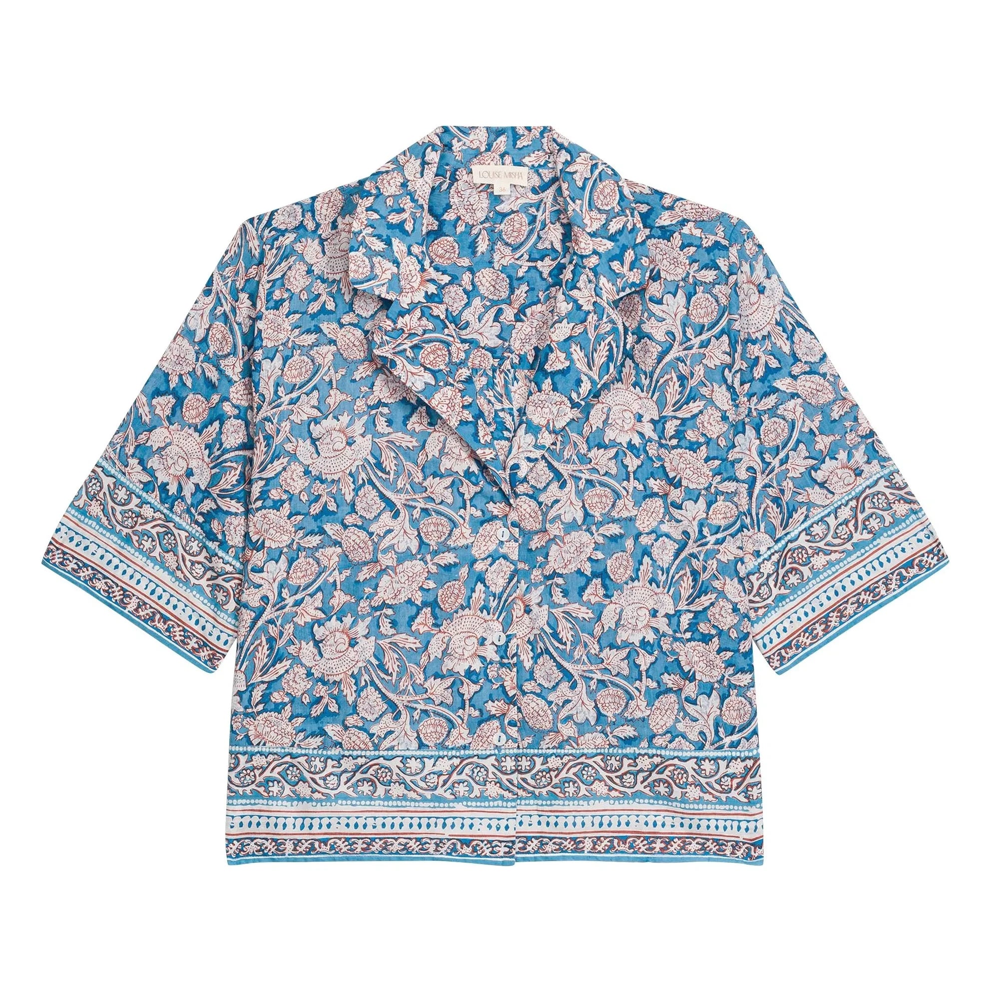 Louise Misha - Louka organic cotton pajamas | Blue