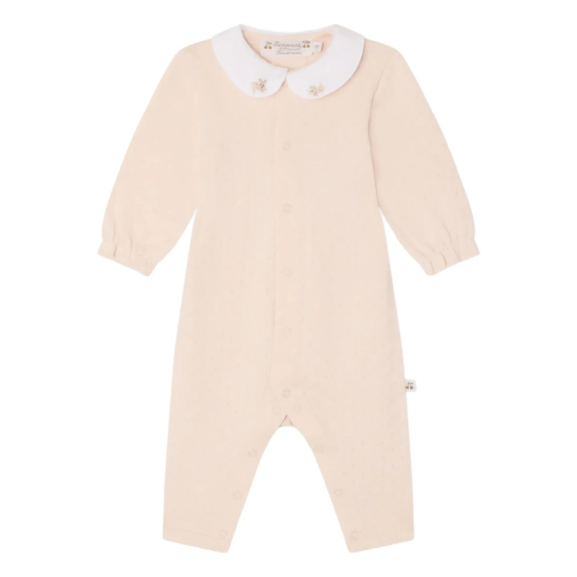 Bonpoint - Cayla Pointelle Organik Pamuk Pajamas | Toz pembe