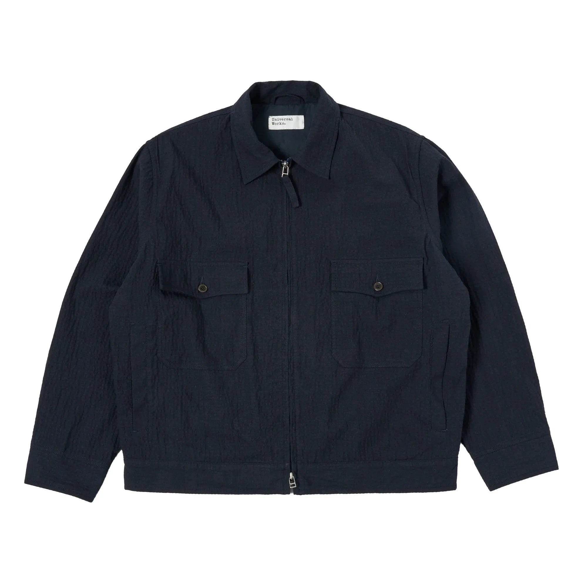 Universal Works - E130 Ospina Recycled Cotton Jacket | Navy Blue