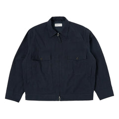 Universal Works - E130 Ospina Recycled Cotton Jacket | Navy Blue