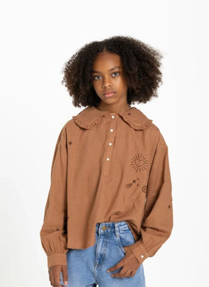 Hundred Pieces - Candy Stars Blouse | Brown