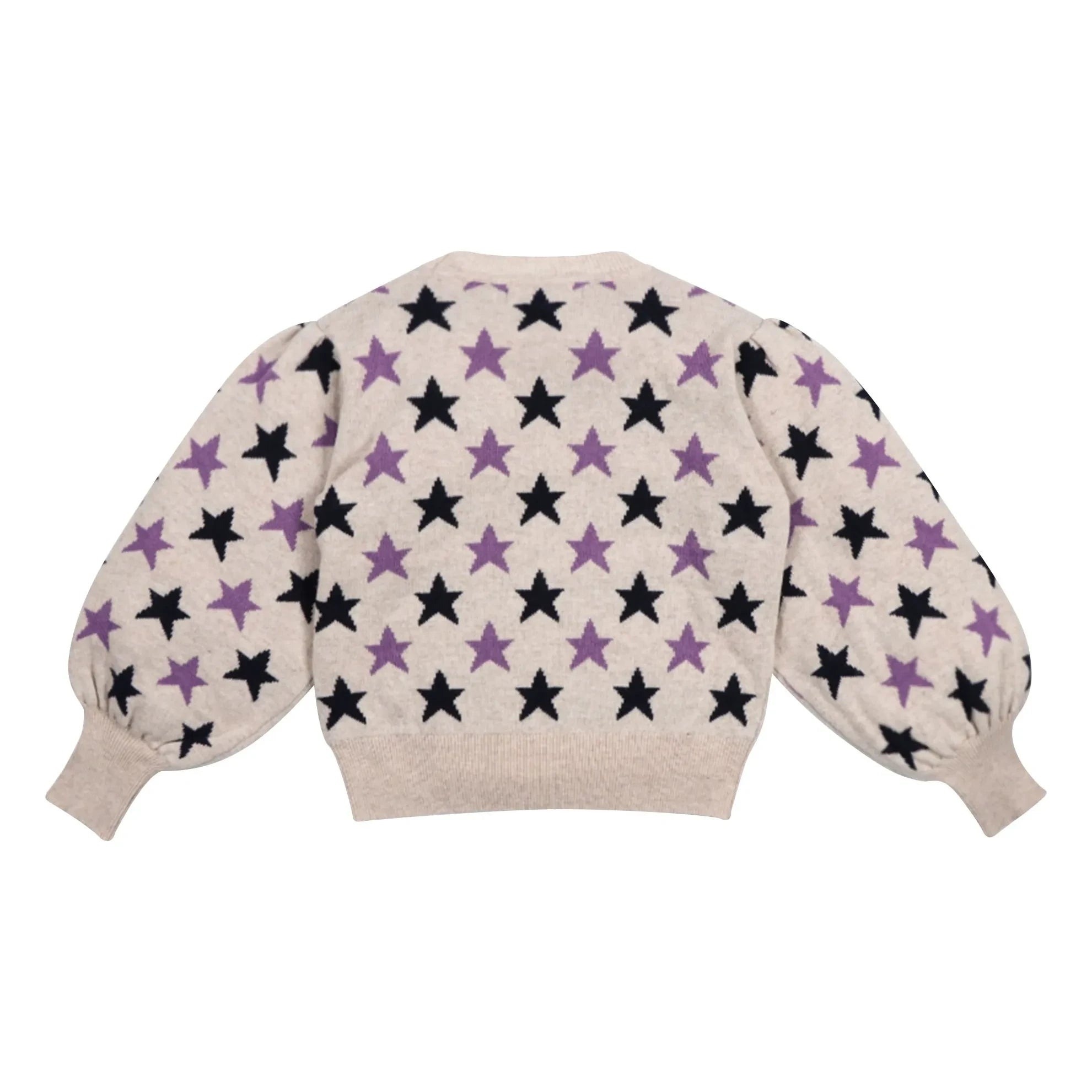 the new society - Ximena Etoiles Wool and Recycled Fiber Sweater | Beige