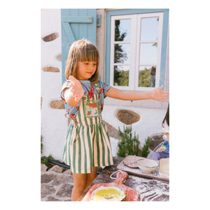 Favorite People - Striped Fragola Salopet Dress | Green