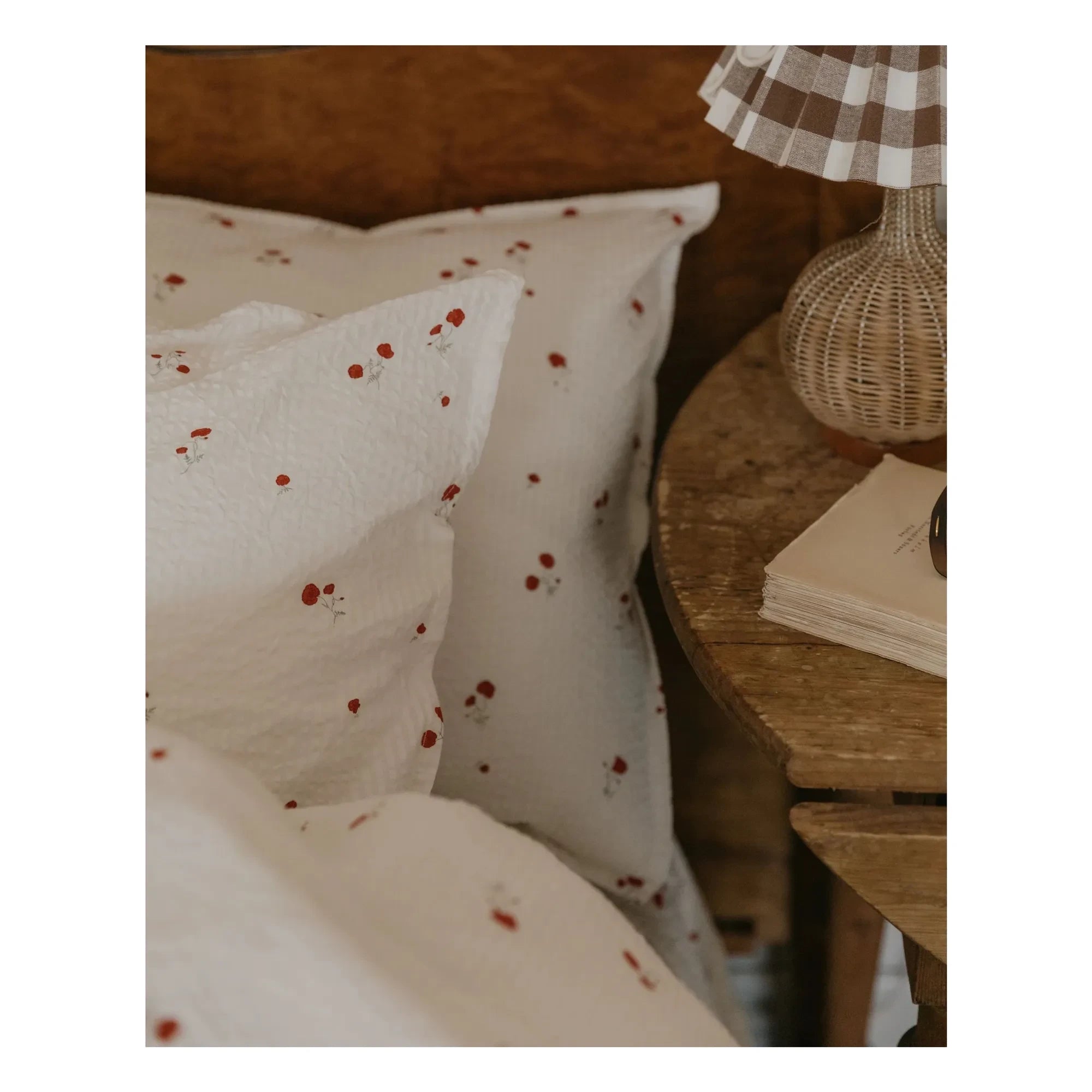 garbo&friends - Poppy Seersucker Pillowcase