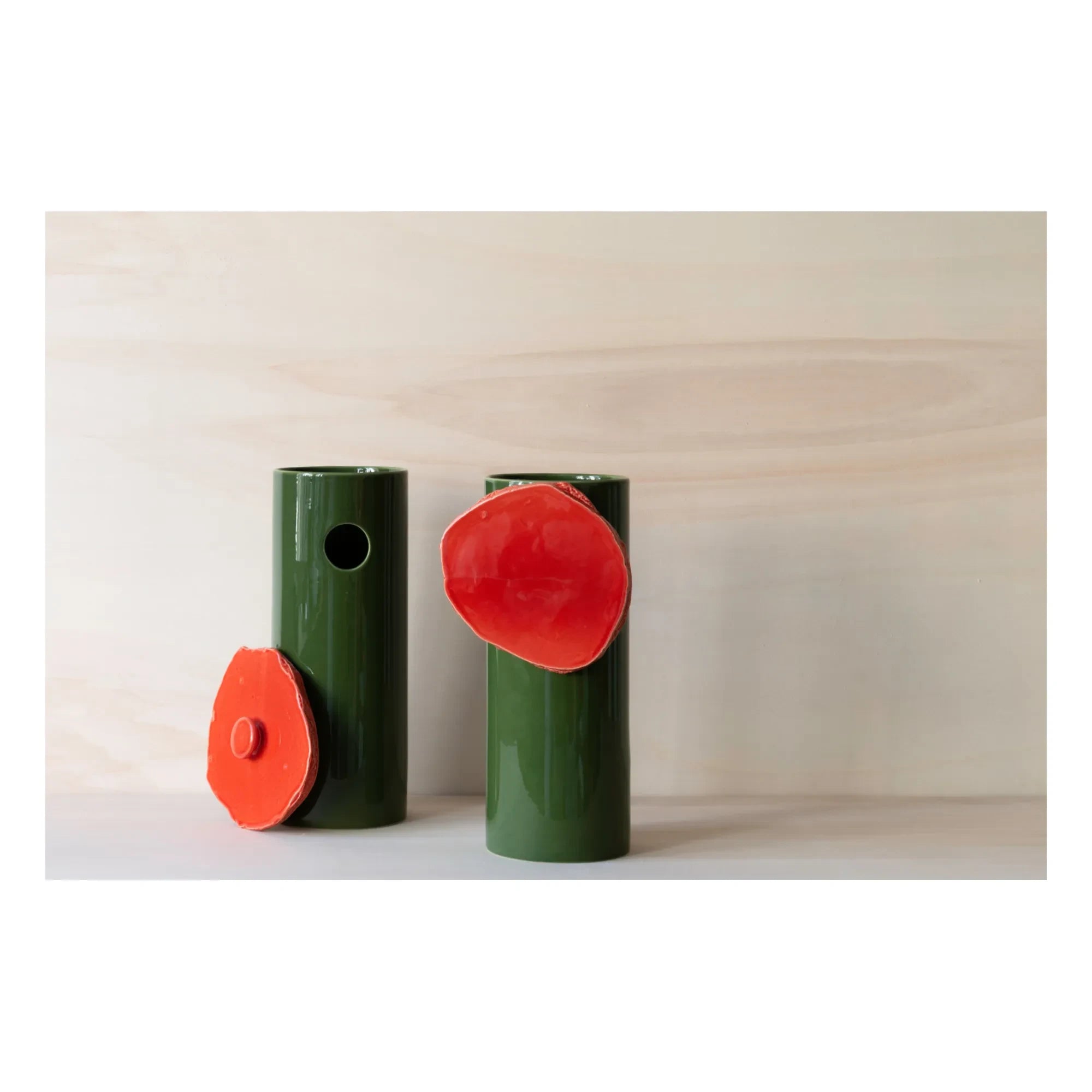 Vitra - Découpage Disc Vase - Ronan & Erwan Bouroullec | Dark Green
