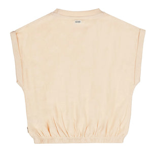 Tumble N'Dry - Short Bouquet Organic Cotton T-Shirt | Peach