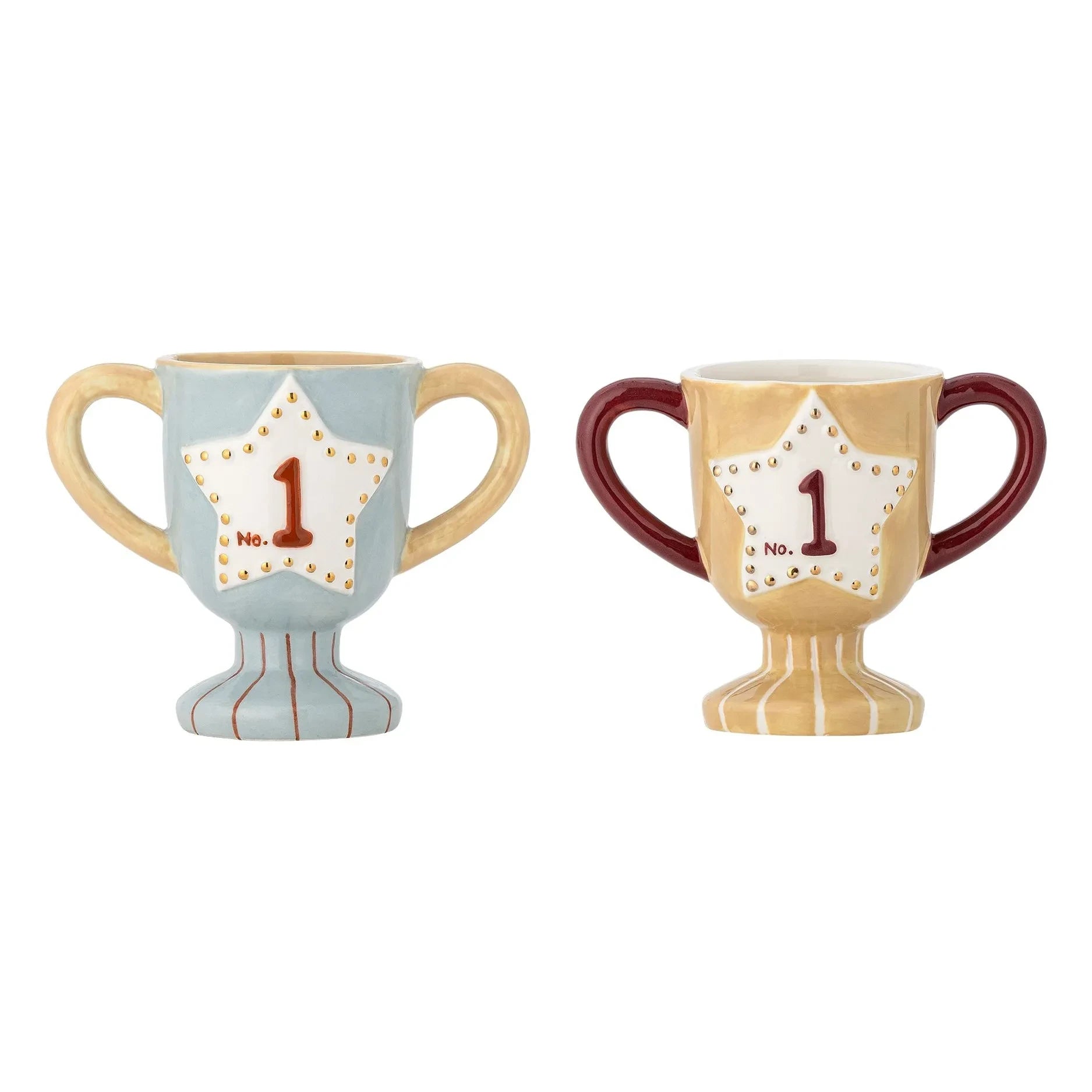 Bloomingville Mini - Küçük seramik kupalar Trophy - 2'li set