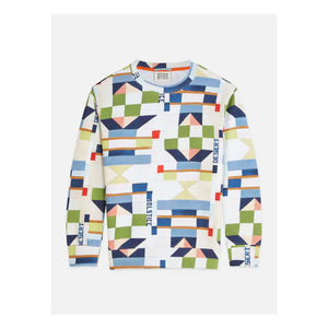 Scotch & Soda - Geometric Sweatshirt | White