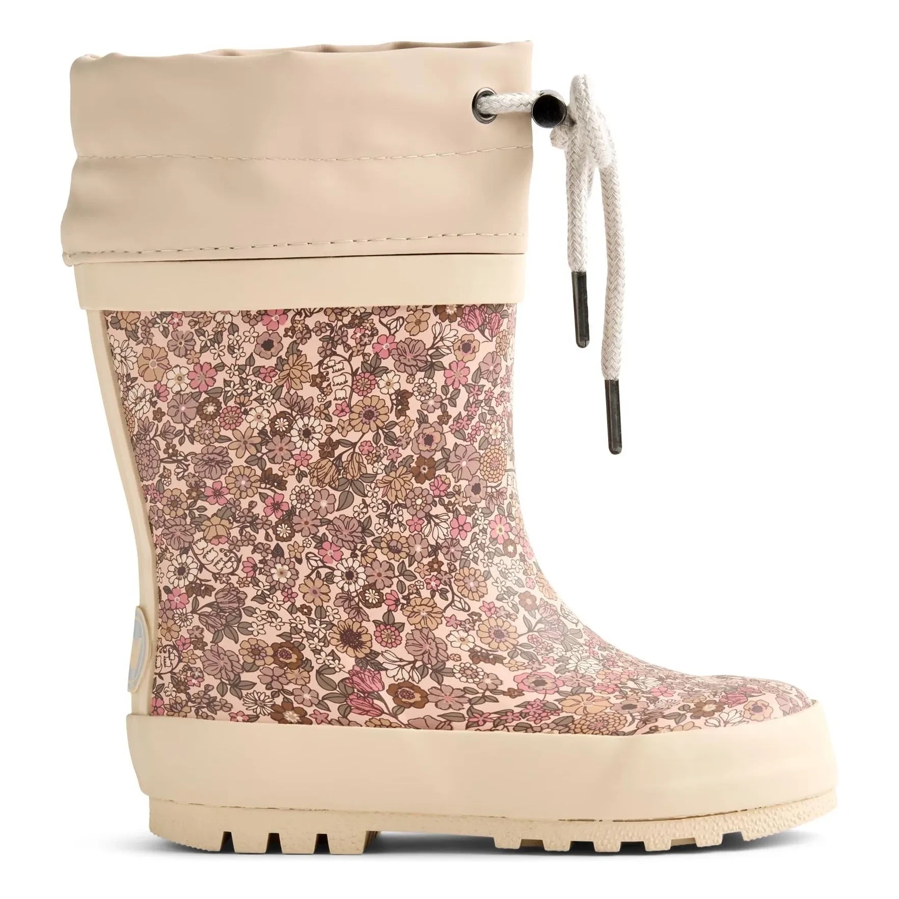 Wheat - Thermo-Printed Floral Rain Boots | Pink