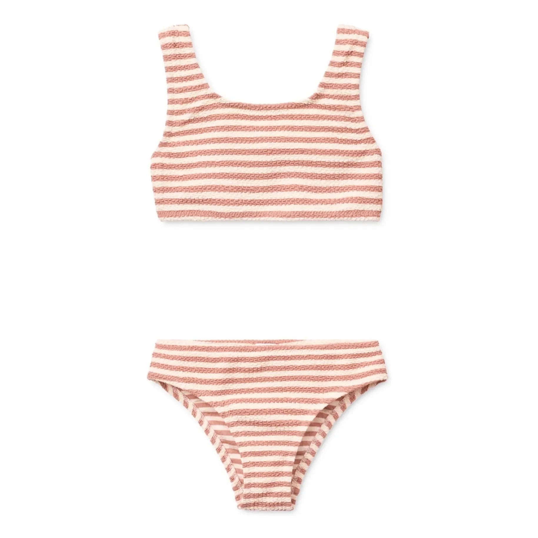Liewood - Bello Striped Recycled Fibre Swimsuit | Powder Pink