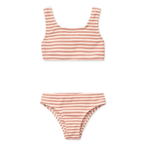 Liewood - Bello Striped Recycled Fibre Swimsuit | Powder Pink