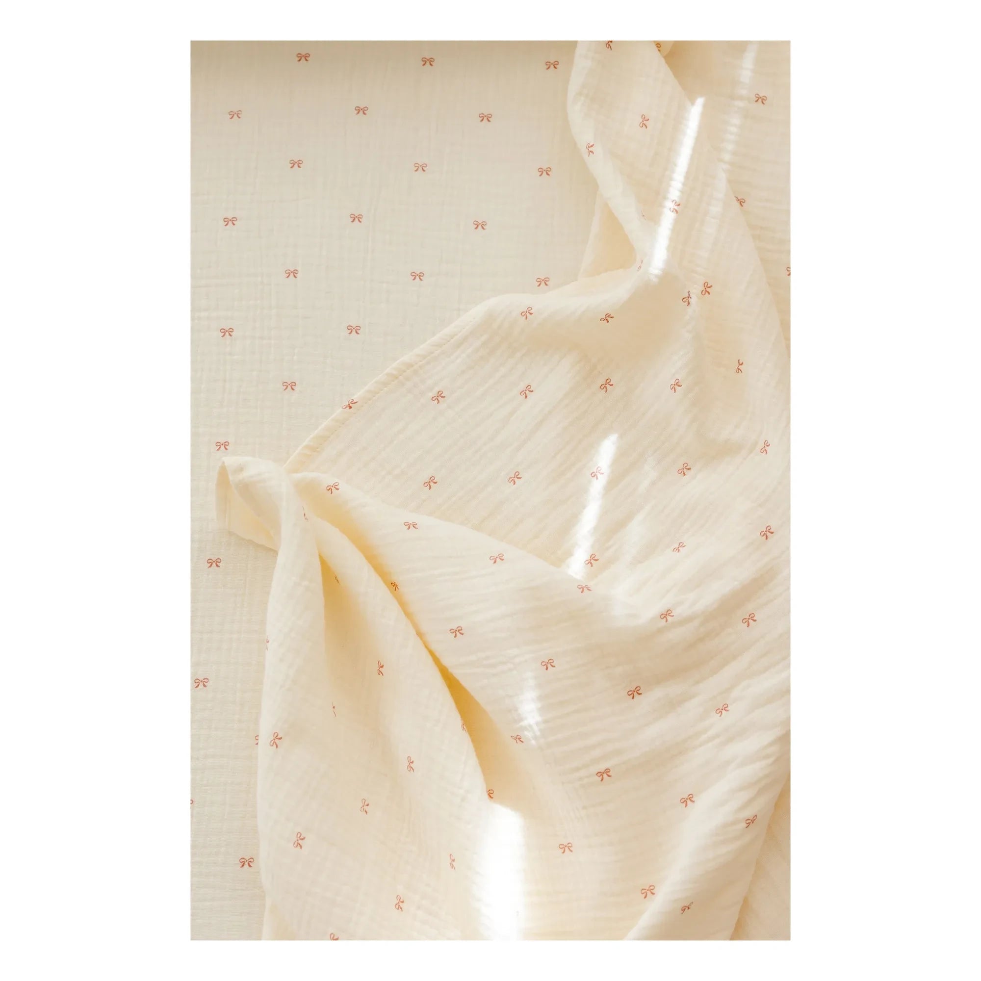 Soft Spot - Organic Cotton Ribbed Elastic Fitted Sheet | Ecru