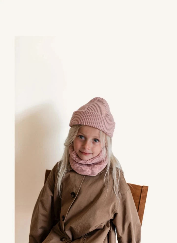 Hvid - Gigi Merino Wool Neck Warmer | Candy Pink