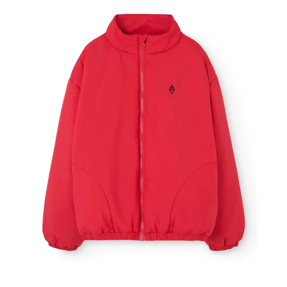 The Animals Observatory - Crocodile Padded Coat Recycled Fibers | Red