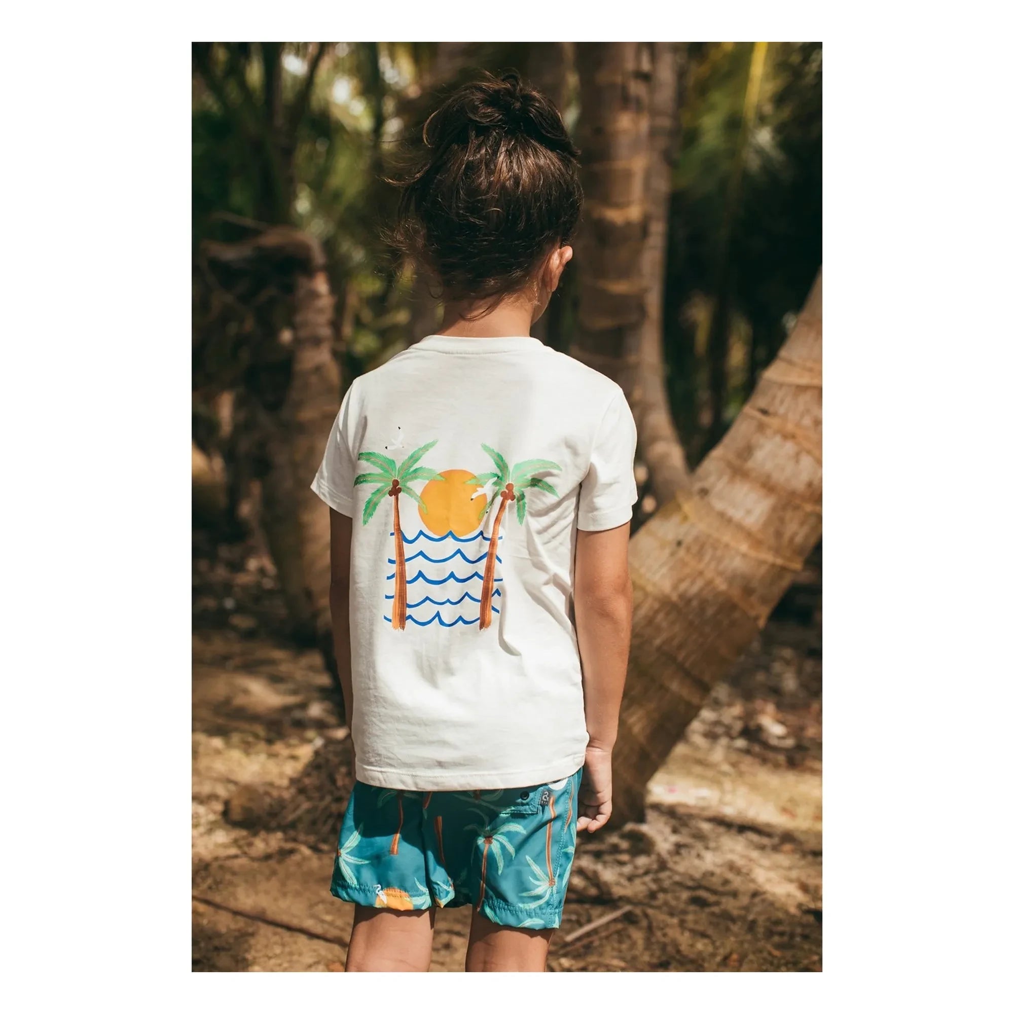 Pepita & Me - Isla Bonita Printed T-Shirt | White