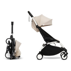 Stokke® - YOYO³ Bonpoint 6+ Baby Stroller with White Frame | Beige