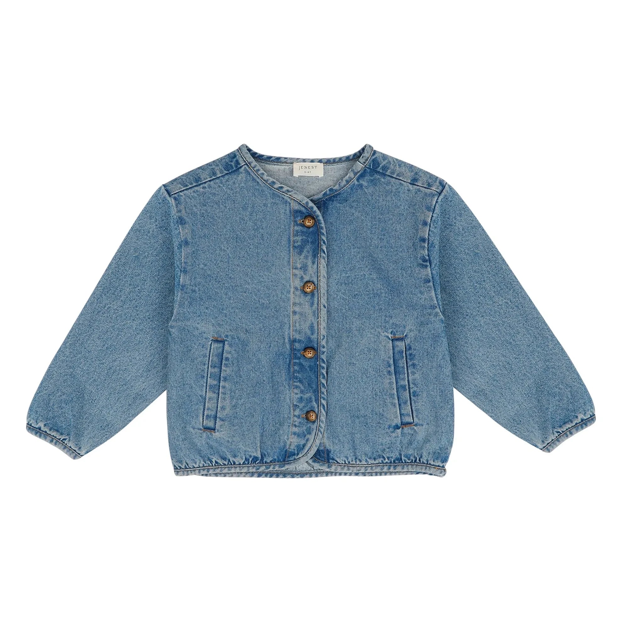 Jenest - Bobbi Organik Pamuk Denim Ceket | Mavi