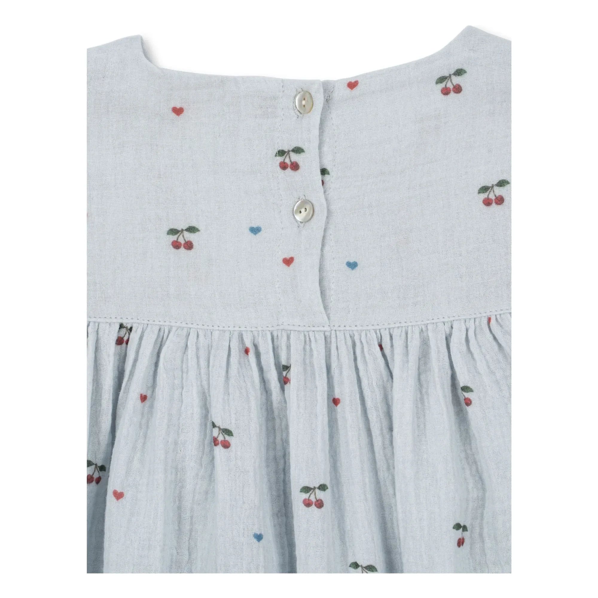 Konges Sløjd - Coco Cerises Organic Cotton Dress | Light blue