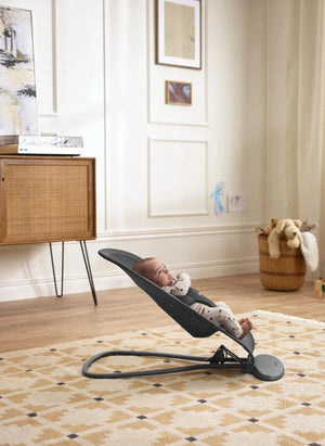 BabyBjörn - Begin Deck Chair - Nefes Alabilir Mesh Kumaş, Koyu Gri | Koyu gri
