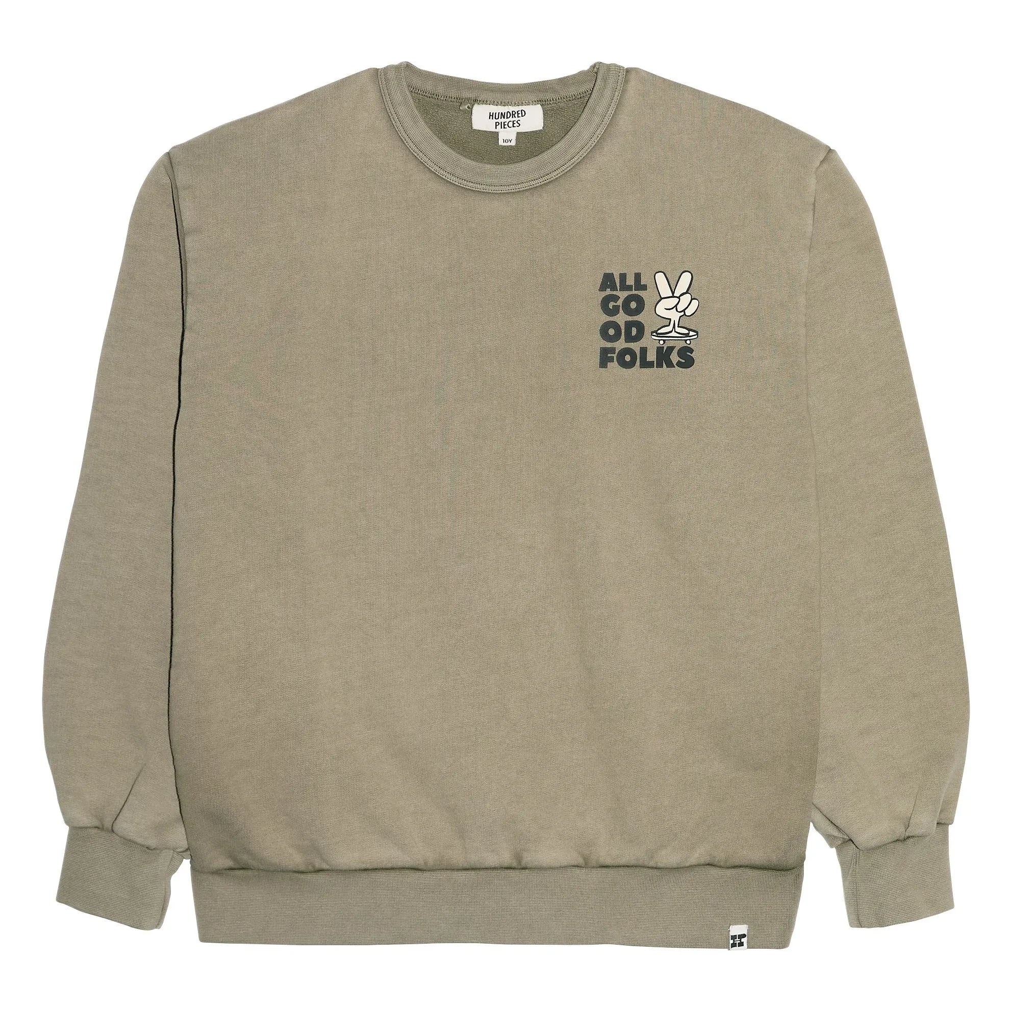 Hundred Pieces - Ryde Organic Cotton Sweatshirt | Khaki