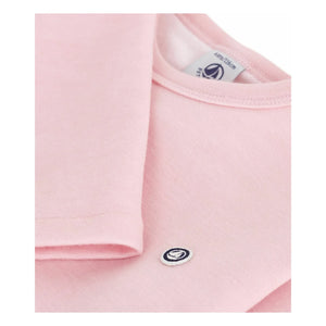 Petit Bateau - Uni Logo Yün Tişört | Pembe