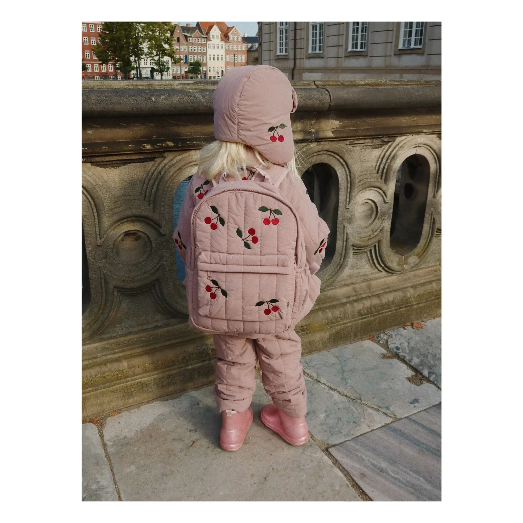 Konges Sløjd - Juno Cherry Quilted Backpack | Mauve