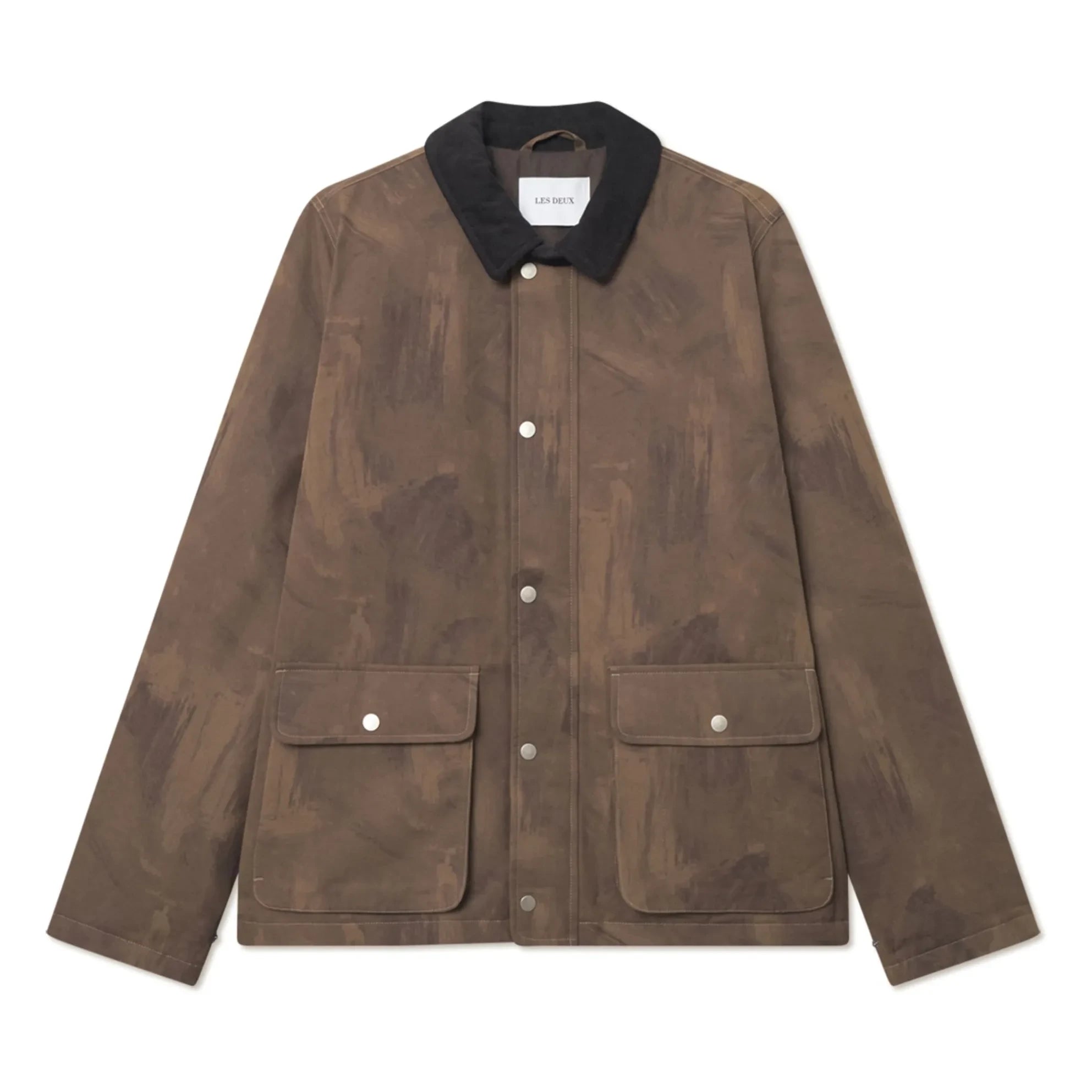 Les Deux - Montana AOP Cotton Jacket | Brown