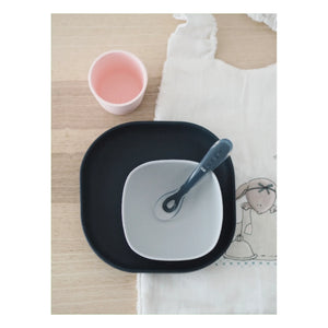 Béaba - Silicone Tableware Set - 4 Pieces | Night Blue