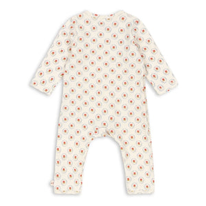 Konges Sløjd - Geometric Organic Cotton Romper | Ecru