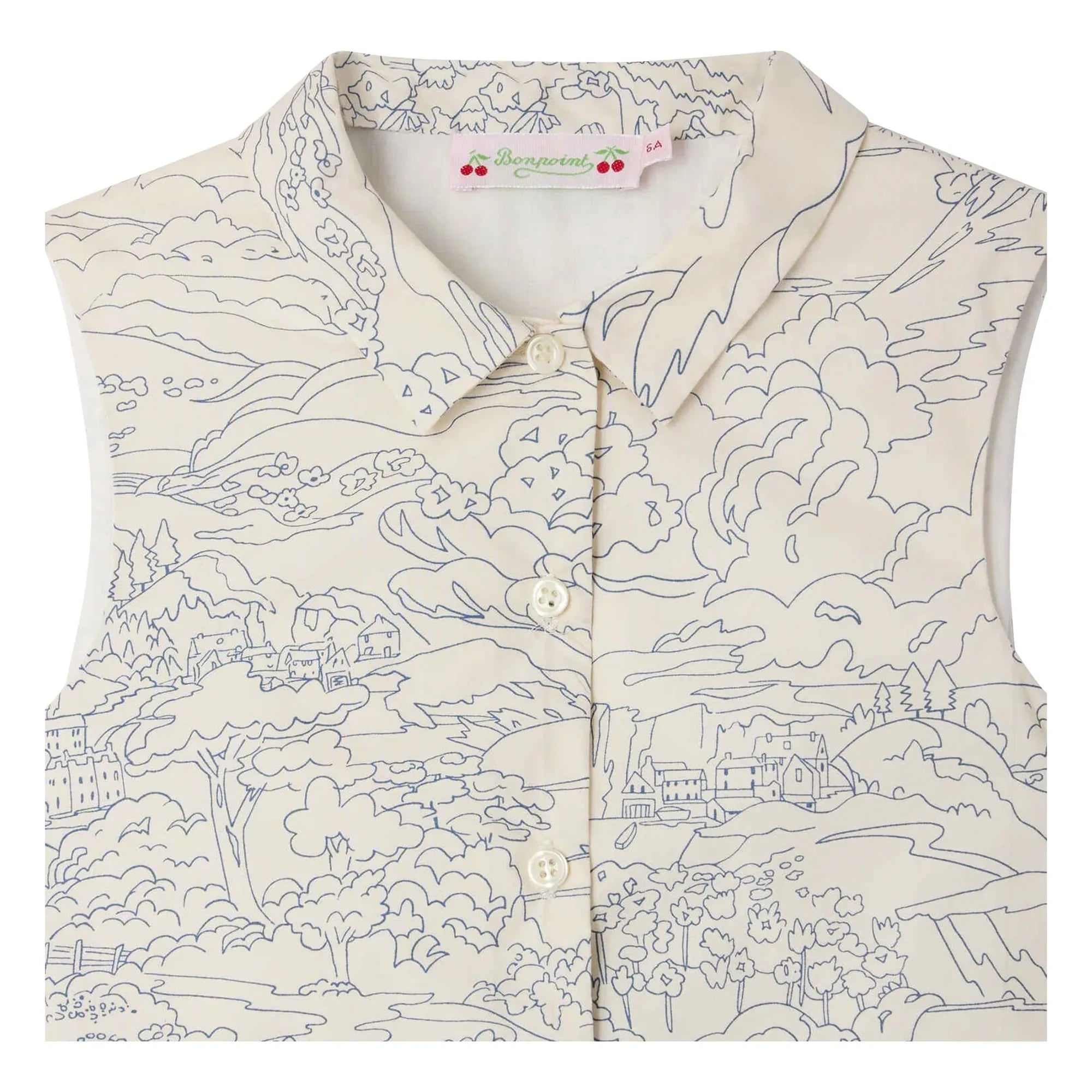 Bonpoint - Anne Paysage organic cotton dress | Ecru