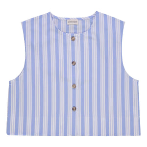 Poudre Organic - Vanilla Striped Blouse | Blue