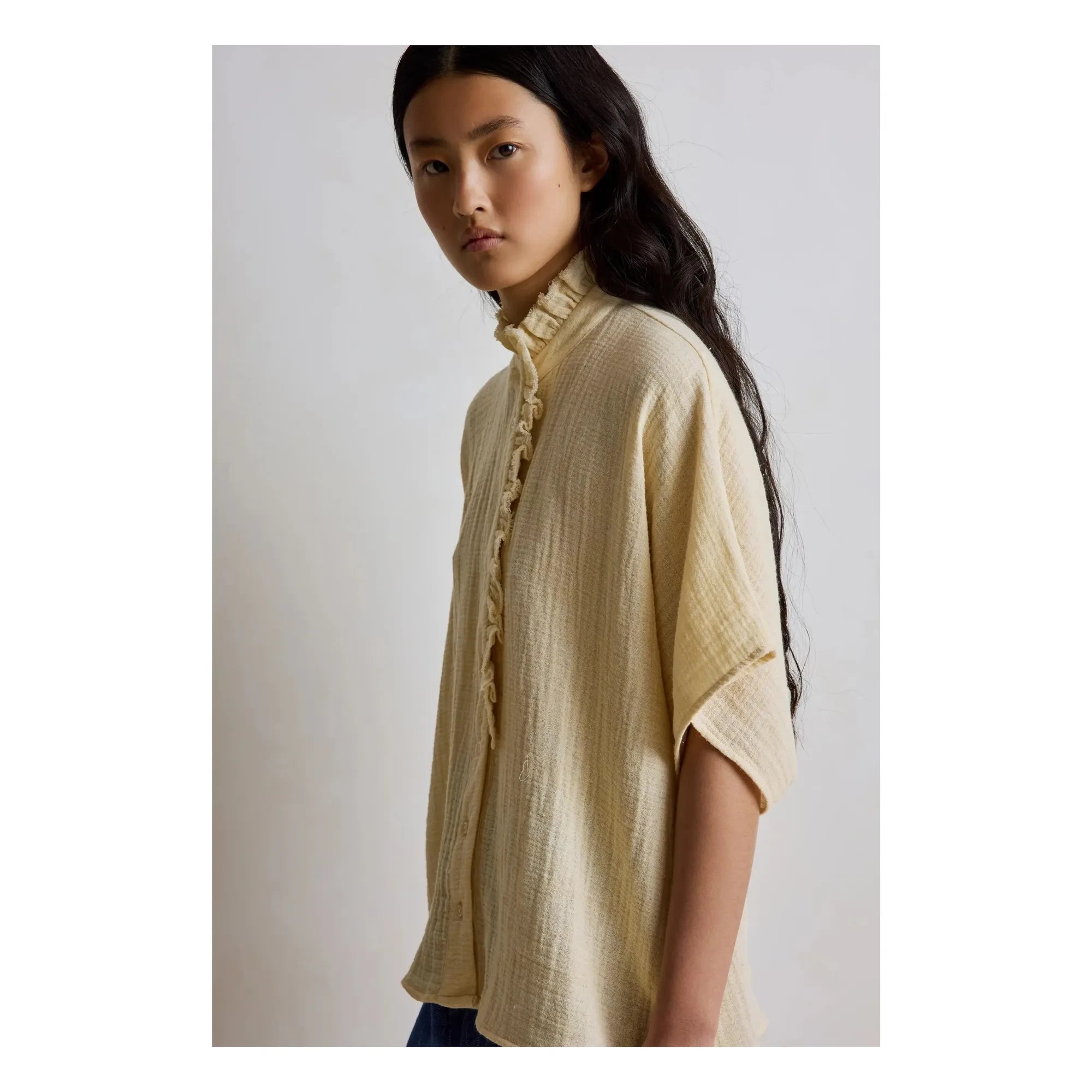 Hod - Natasha Cotton Shirt | Cream