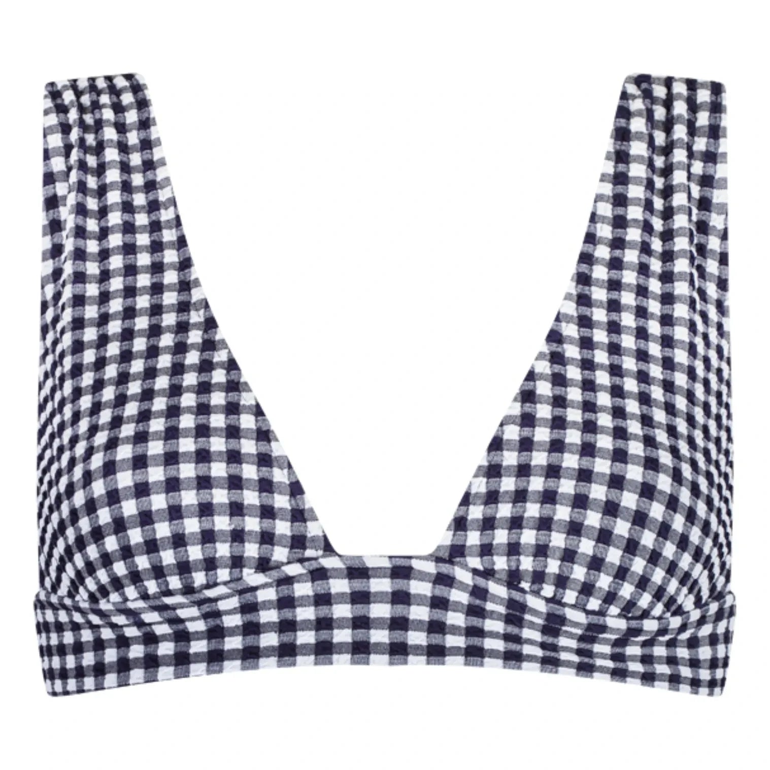Anja Paris - L'Ensorcelant Vichy bikini üstü | Lacivert
