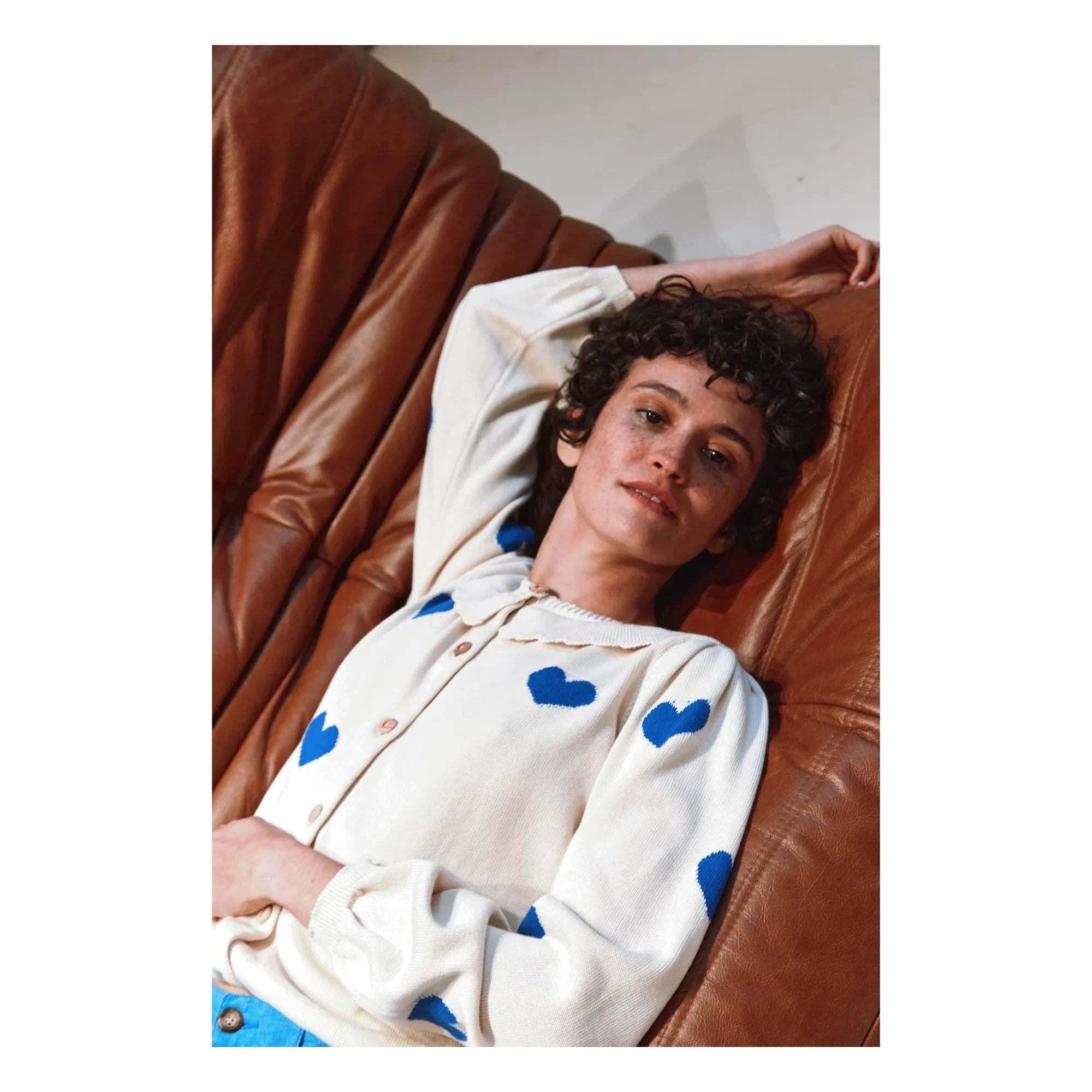 Emile et Ida - Organic Cotton Cardigan Boum | Ecru