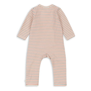 Konges Sløjd - Organic cotton striped jumpsuit | Red