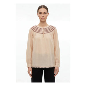 Hod - Orlina Cotton Smocked Blouse | Cream