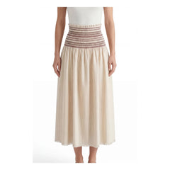 Hod - Aurore Cotton Gathered Skirt | Cream